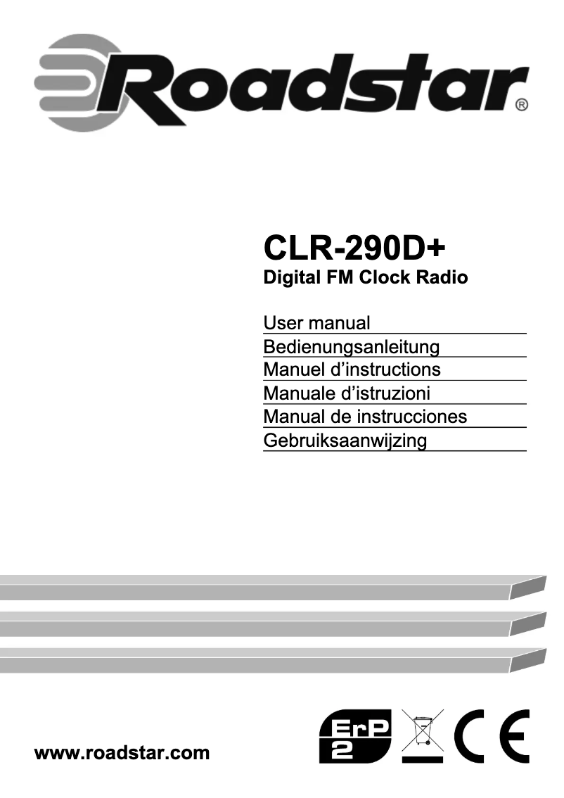 First page image of the manual for CLR-290D+
