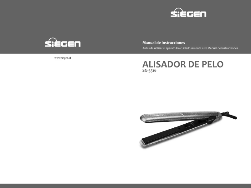 First page image of the manual for SG-3516