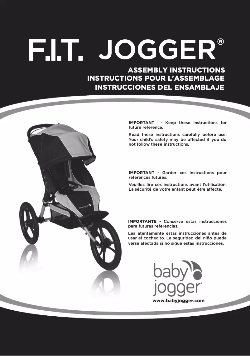 Page 1 of the manual User Manual Baby Jogger F.I.T. Jogger