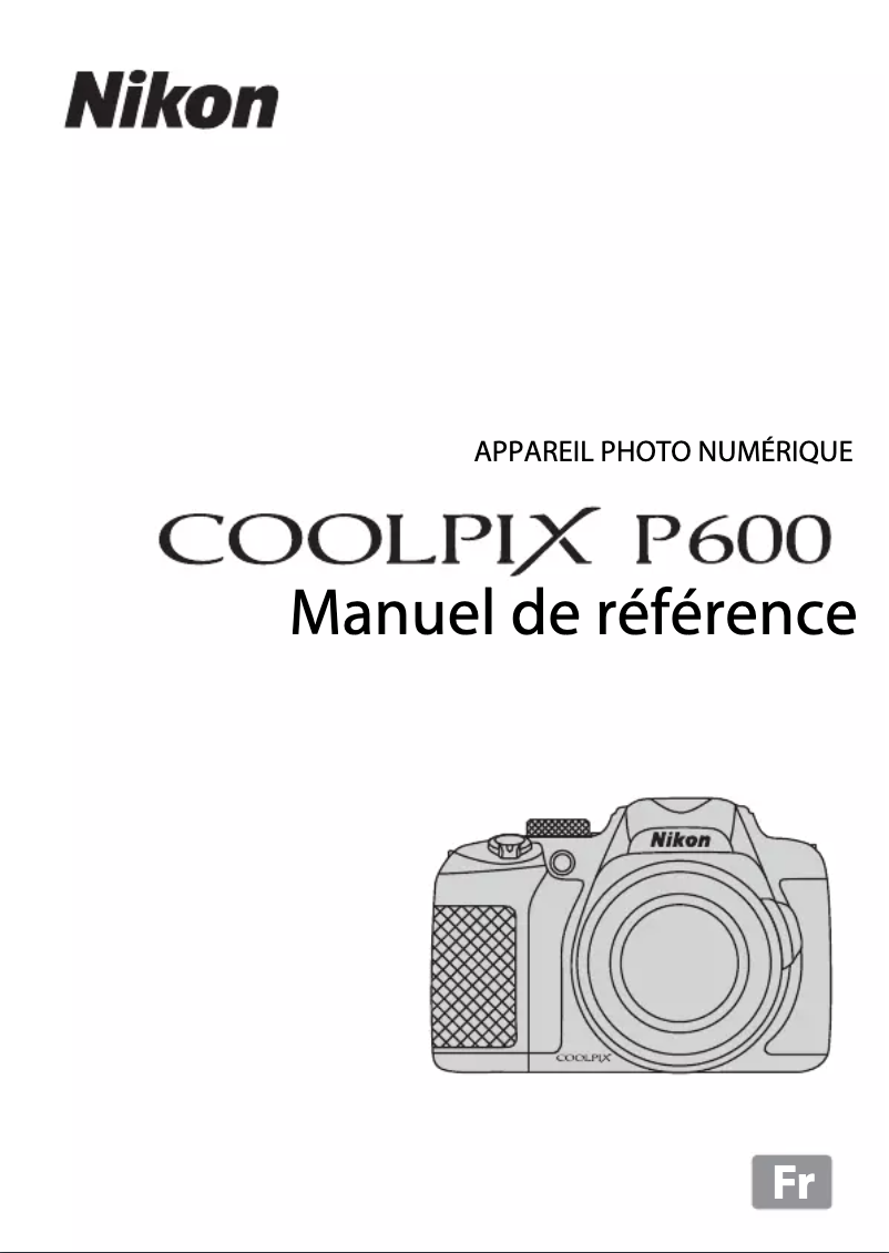First page image of the manual for Coolpix P600