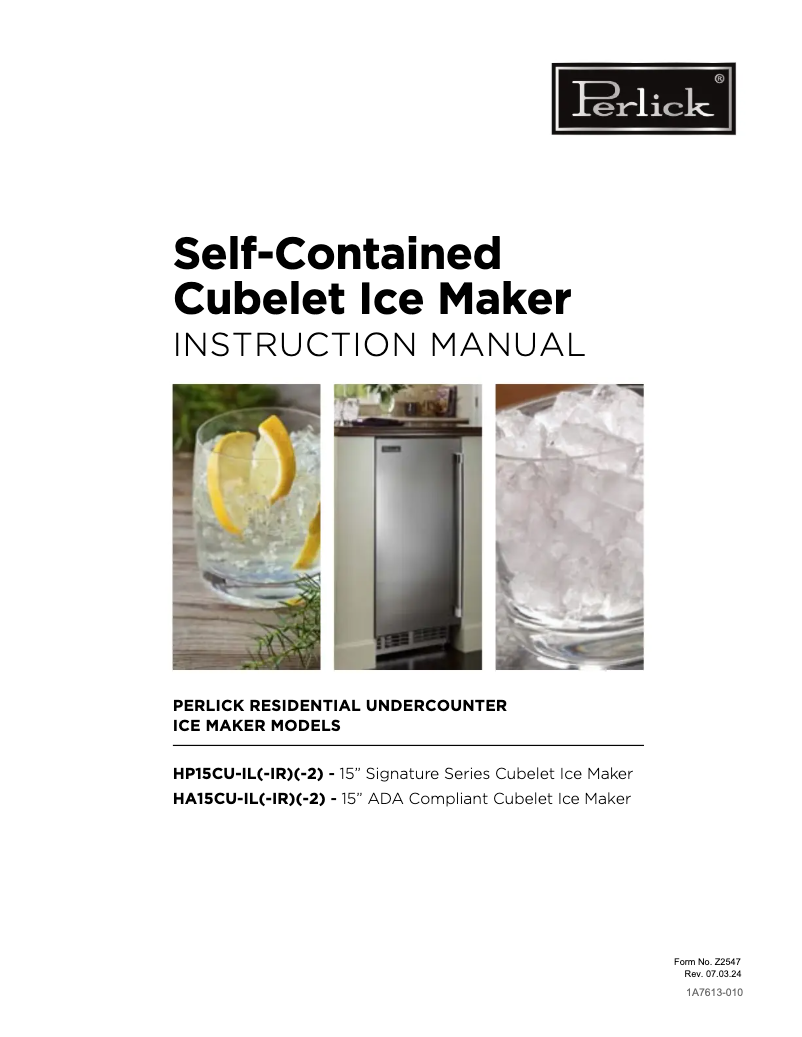 First page image of the manual for HP24RO-4-5