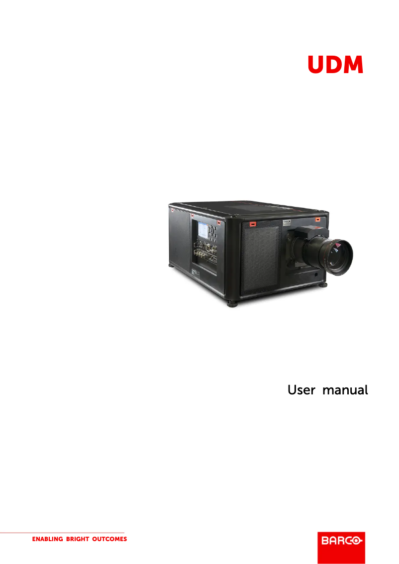 First page image of the manual for UDM-W22