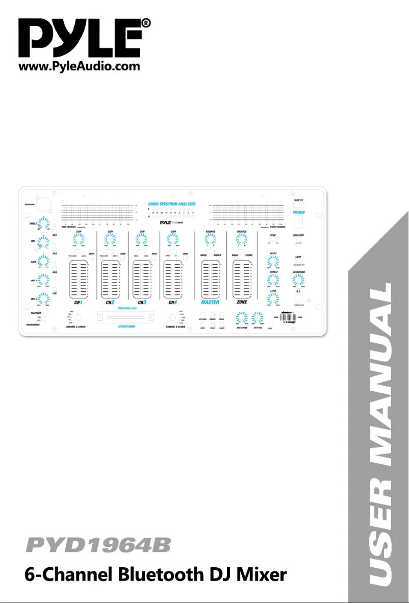 First page image of the manual for PYD1964B.5