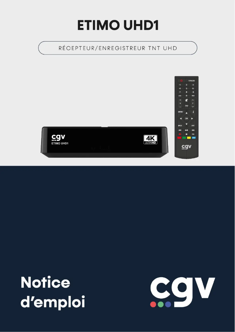 First page image of the manual for ETIMO UHD1