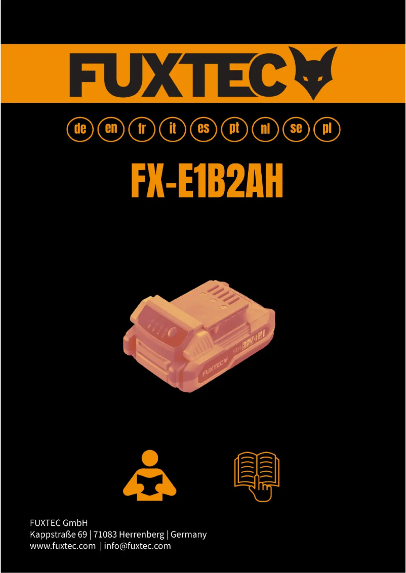 First page image of the manual for FX-E1B2AH