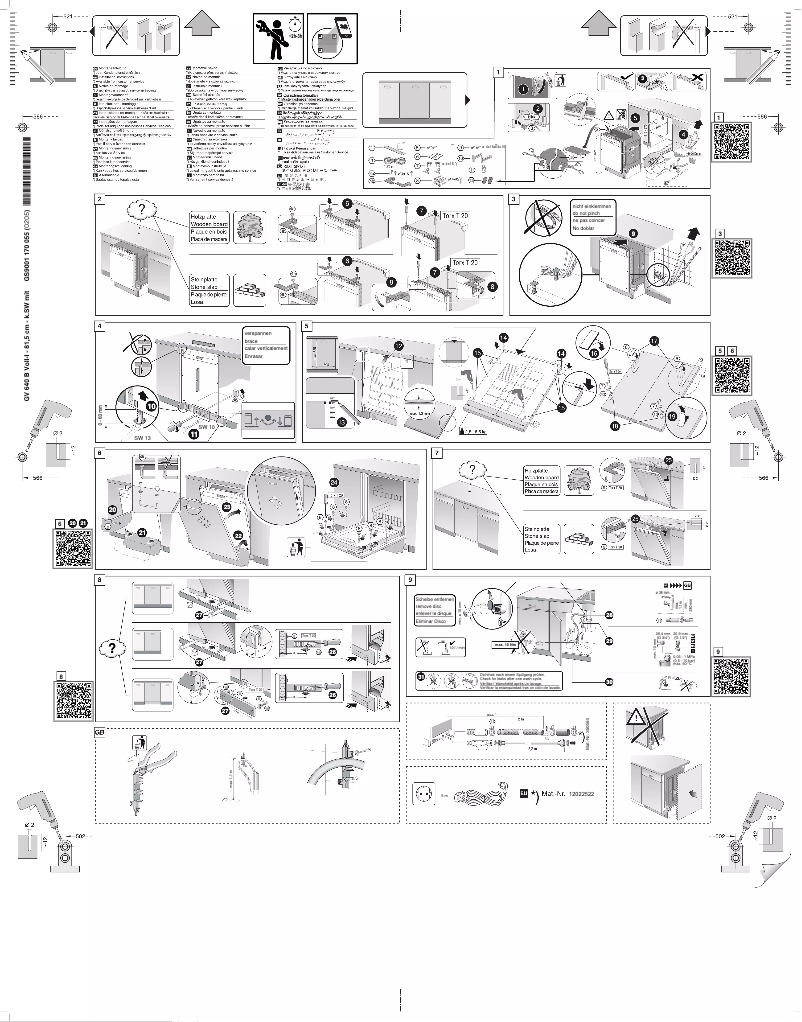 Page 1 of the manual Installation Guide Siemens SN63HX26MM