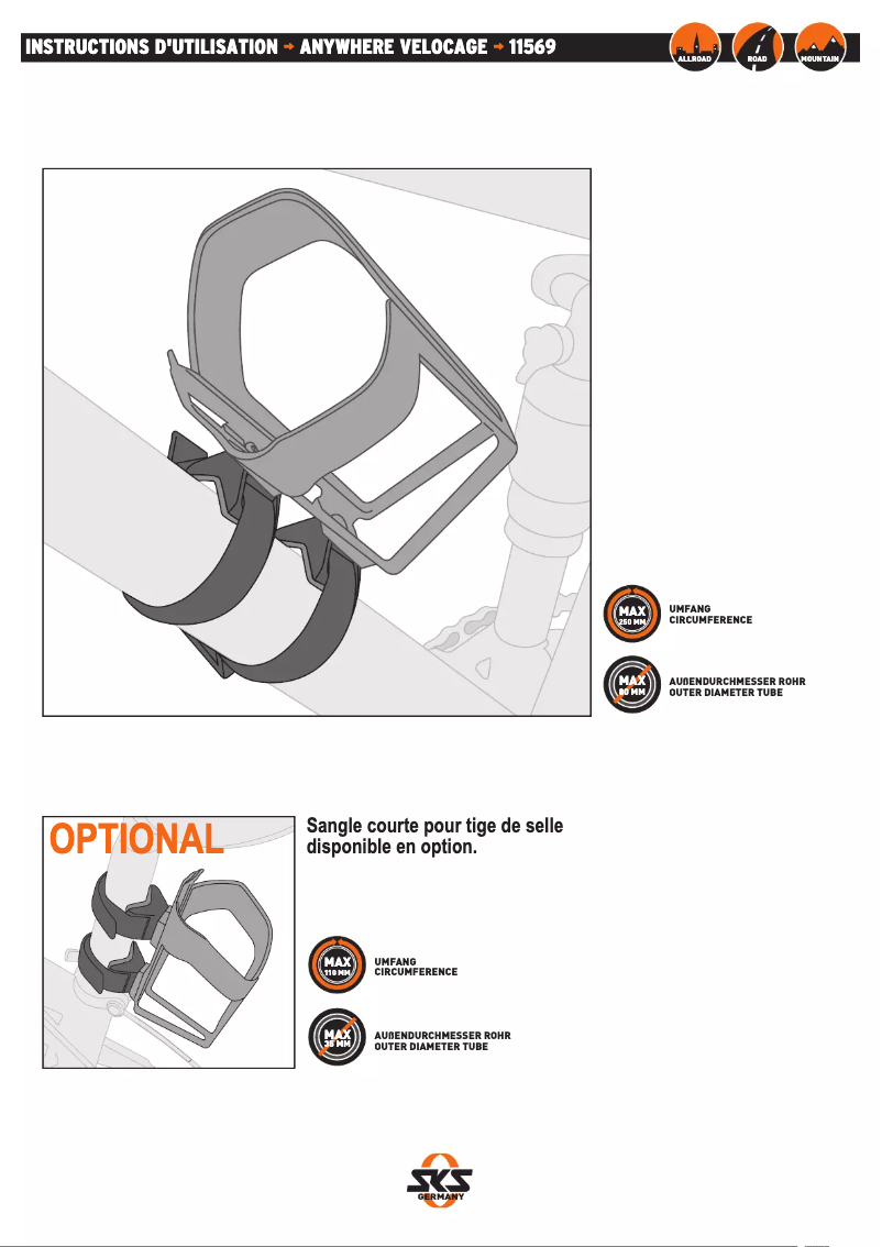 Image de la première page du manuel de l'appareil Anywhere Velocage