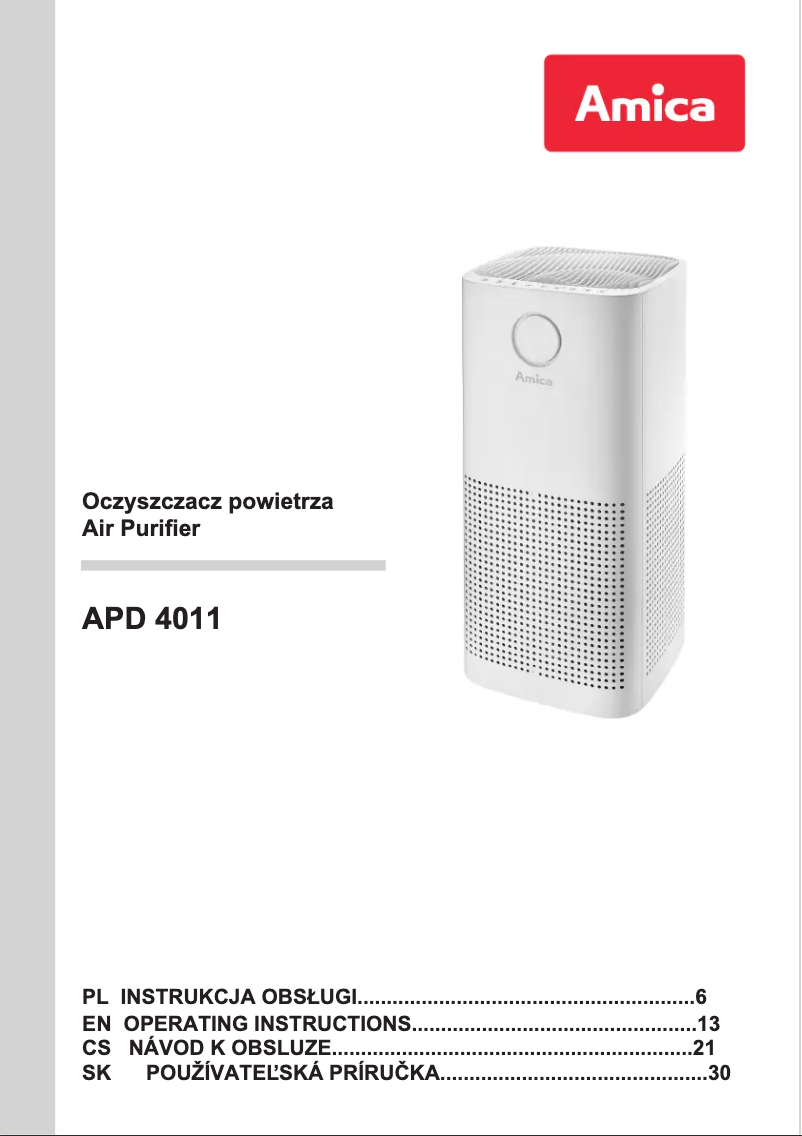 First page image of the manual for APD 4011