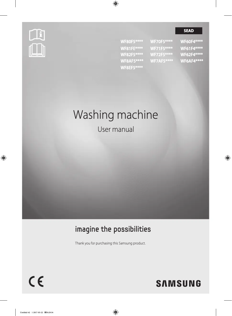 First page image of the manual for WF60F4E5W2W