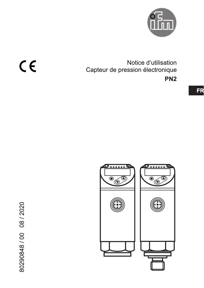 Page 1 of the manual User Manual IFM PN2512