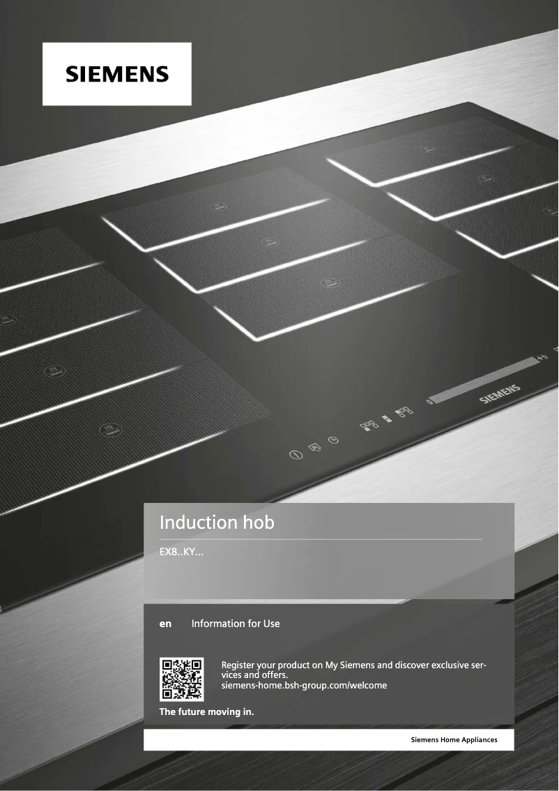 Page 1 of the manual User Manual Siemens EX875KYV1E