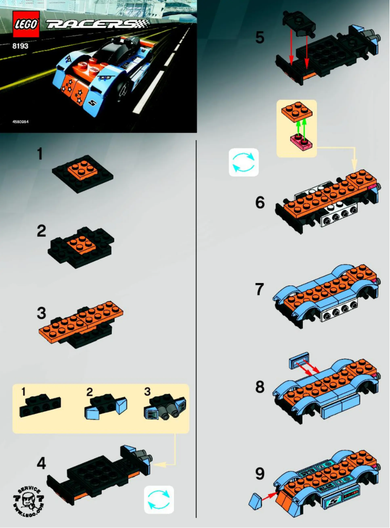 Page 1 of the manual User Manual Lego Blue Bullet