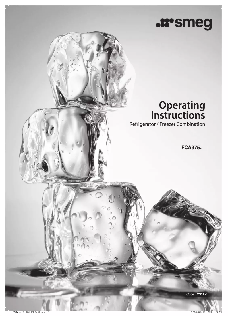 Page 1 of the manual User Manual Smeg FCA375SV