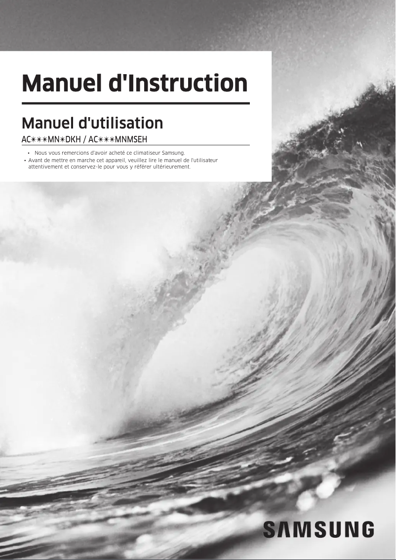 First page image of the manual for AC035MNMDKH