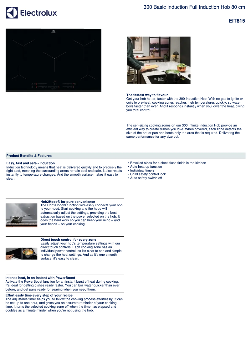 First page image of the manual for EIT815