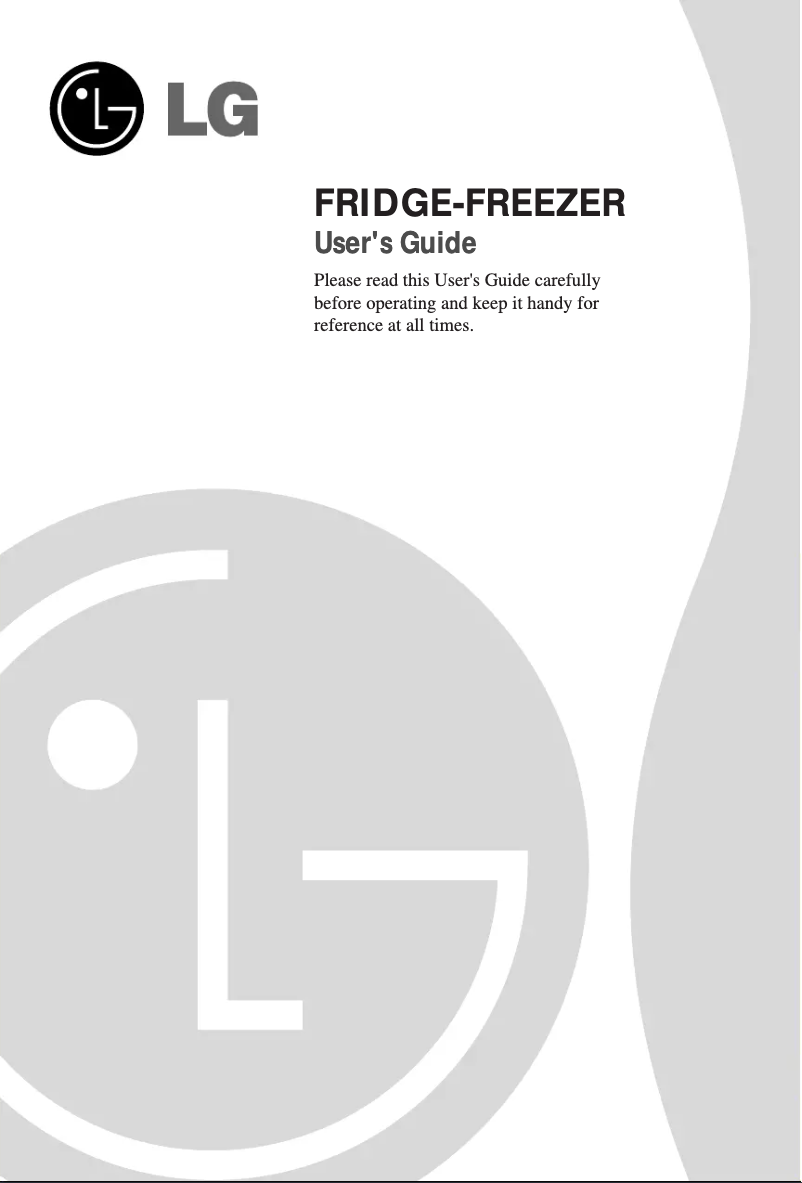 First page image of the manual for GR-Q459BUCA