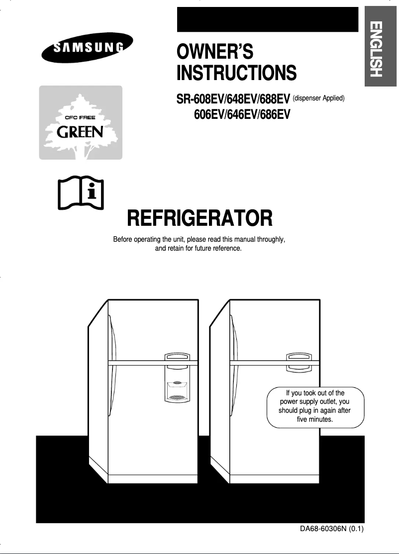 Page 1 of the manual User Manual Samsung SR-646EVS