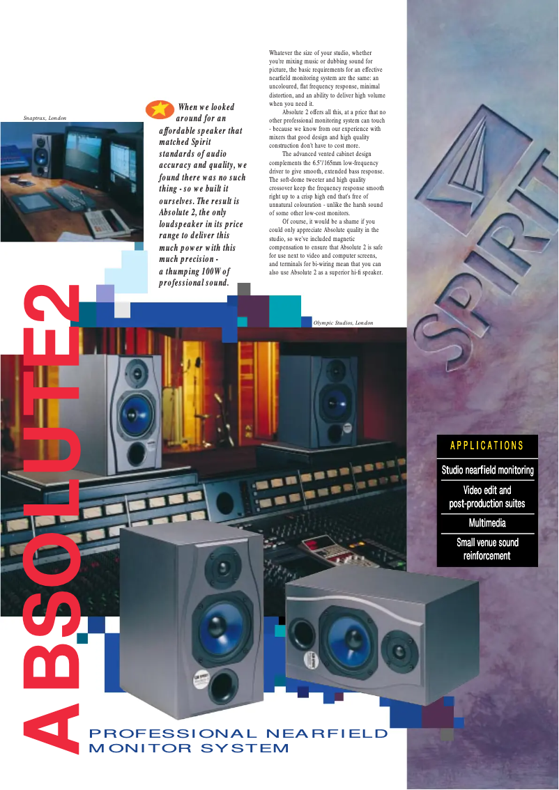 Page 1 of the manual User Manual Soundcraft Spirit Absolute 2