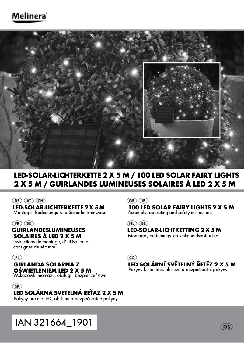 Page 1 of the manual User Manual Melinera IAN 321664