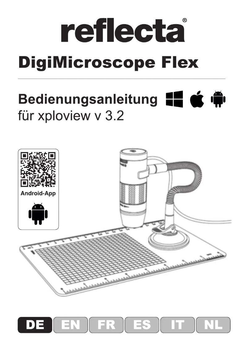 Page 1 of the manual User Manual Reflecta DigiMicroscope Flex