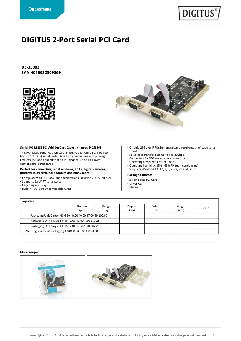 First page image of the manual for DS-33003
