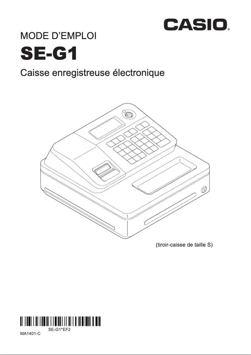 First page image of the manual for SE-G1