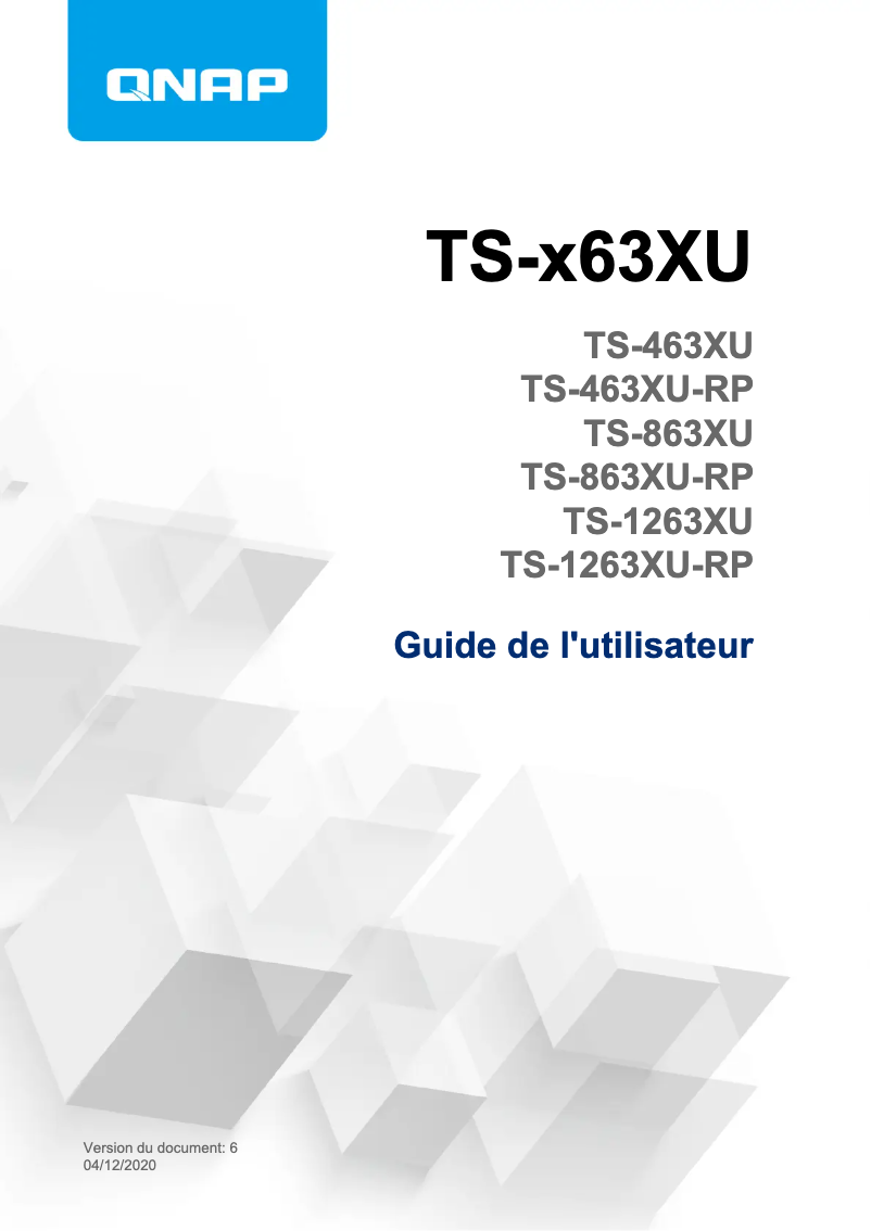 First page image of the manual for TS-463XU-RP