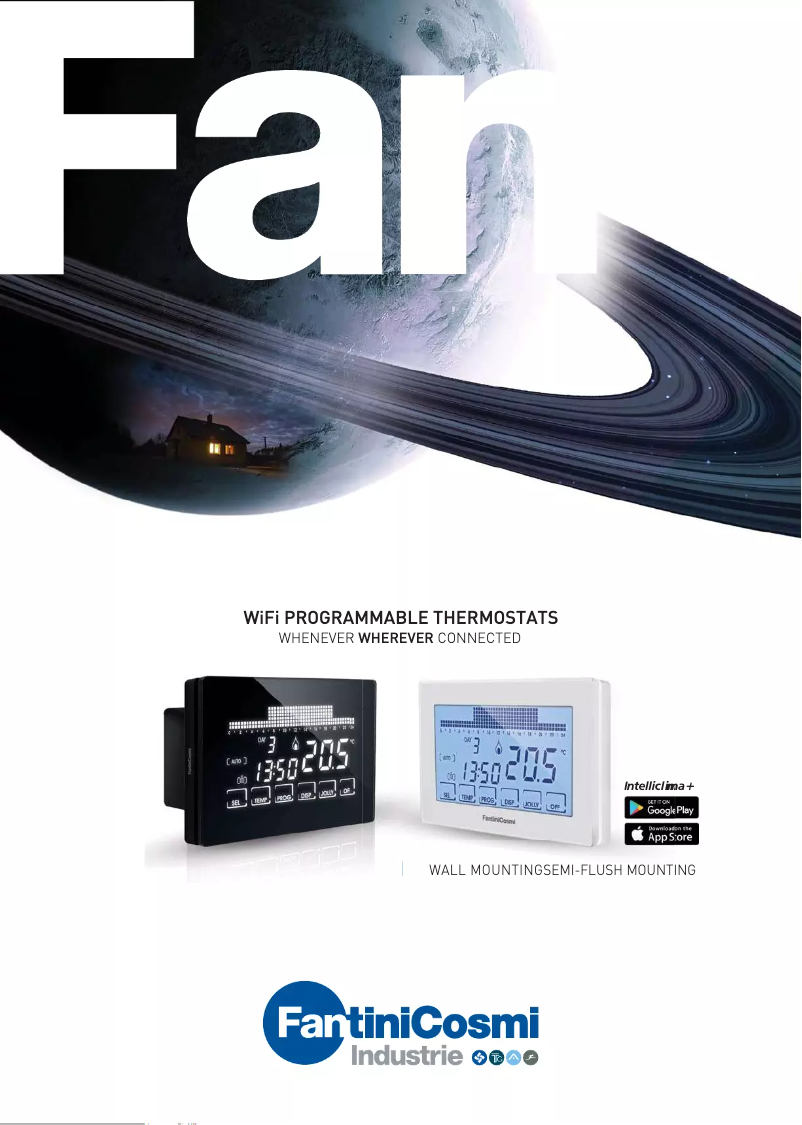 First page image of the manual for Intellicomfort CH180WIFI