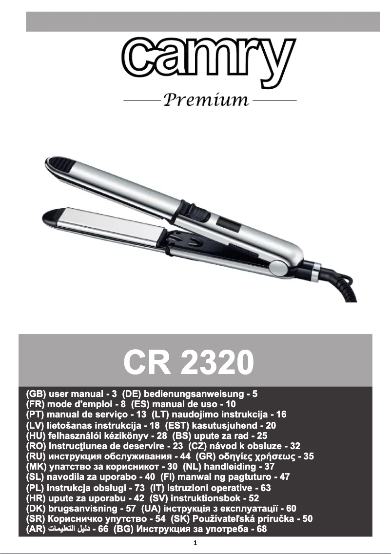 Page 1 of the manual User Manual Camry CR 2320