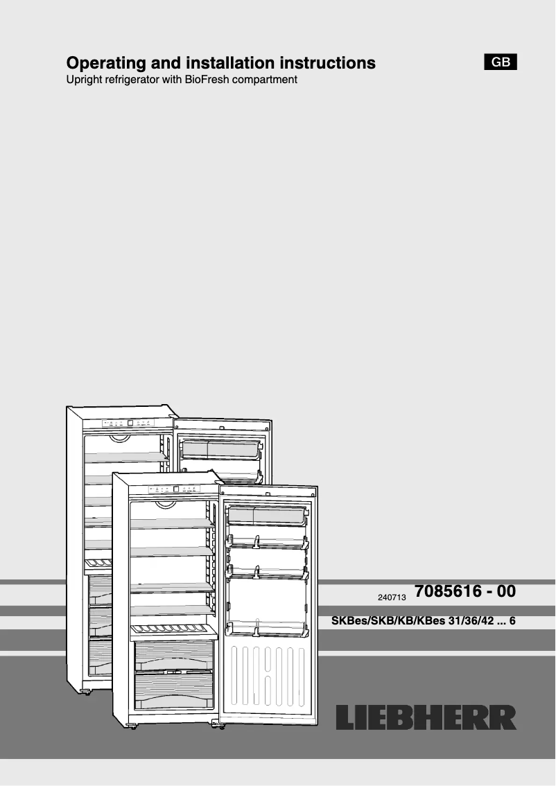 First page image of the manual for KBES4260