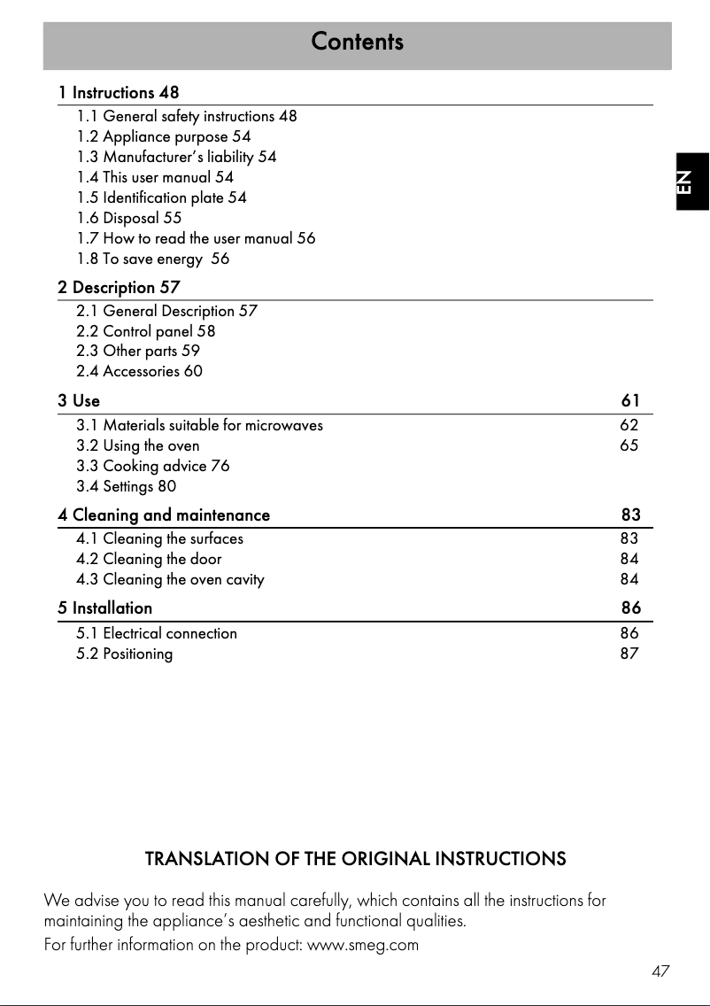 First page image of the manual for SF4301MXK