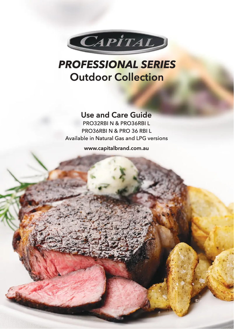 Page 1 of the manual User Manual Capital PRO32RBIN