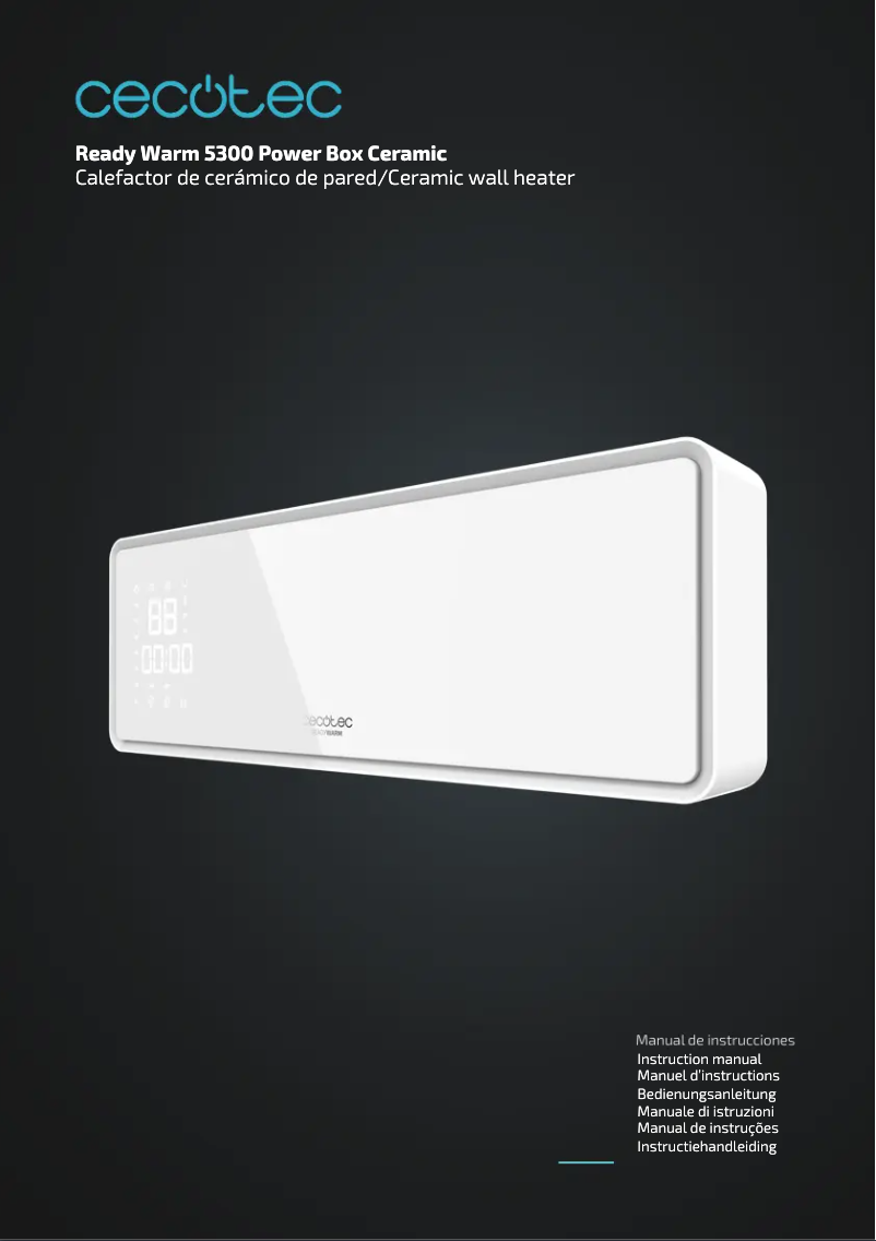 Page 1 of the manual User Manual Cecotec Ready Warm 5300 Power Box Ceramic