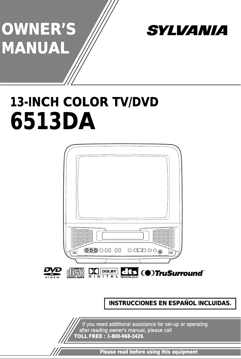 First page image of the manual for 6513DA