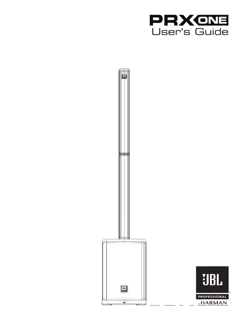 Page 1 of the manual User Manual JBL PRX ONE