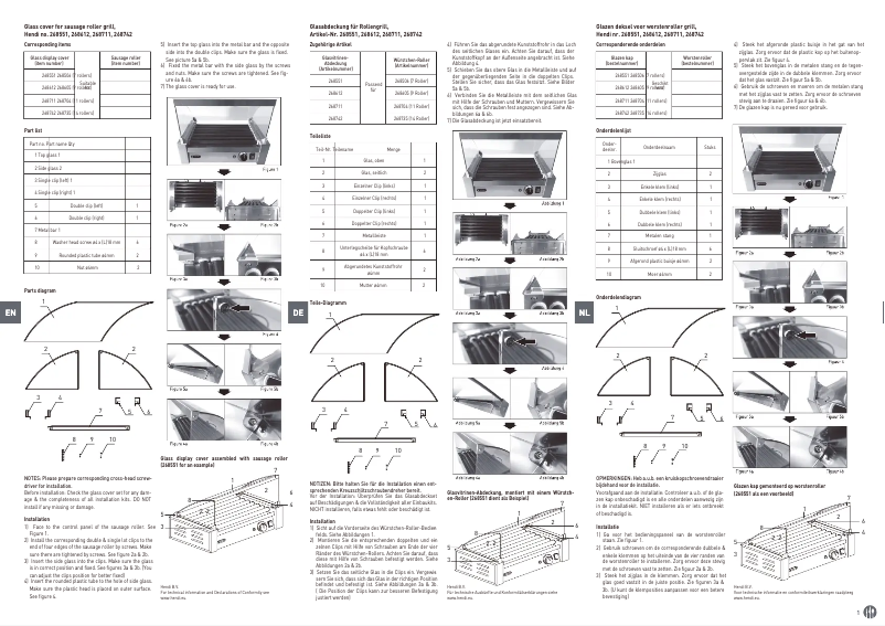 First page image of the manual for 268711