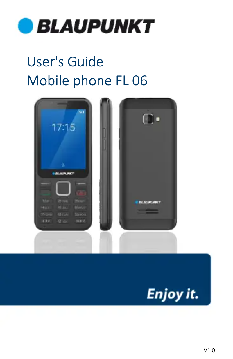 Page 1 of the manual User Manual Blaupunkt FL 06