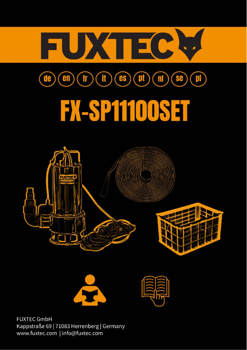 First page image of the manual for FX-SP11100