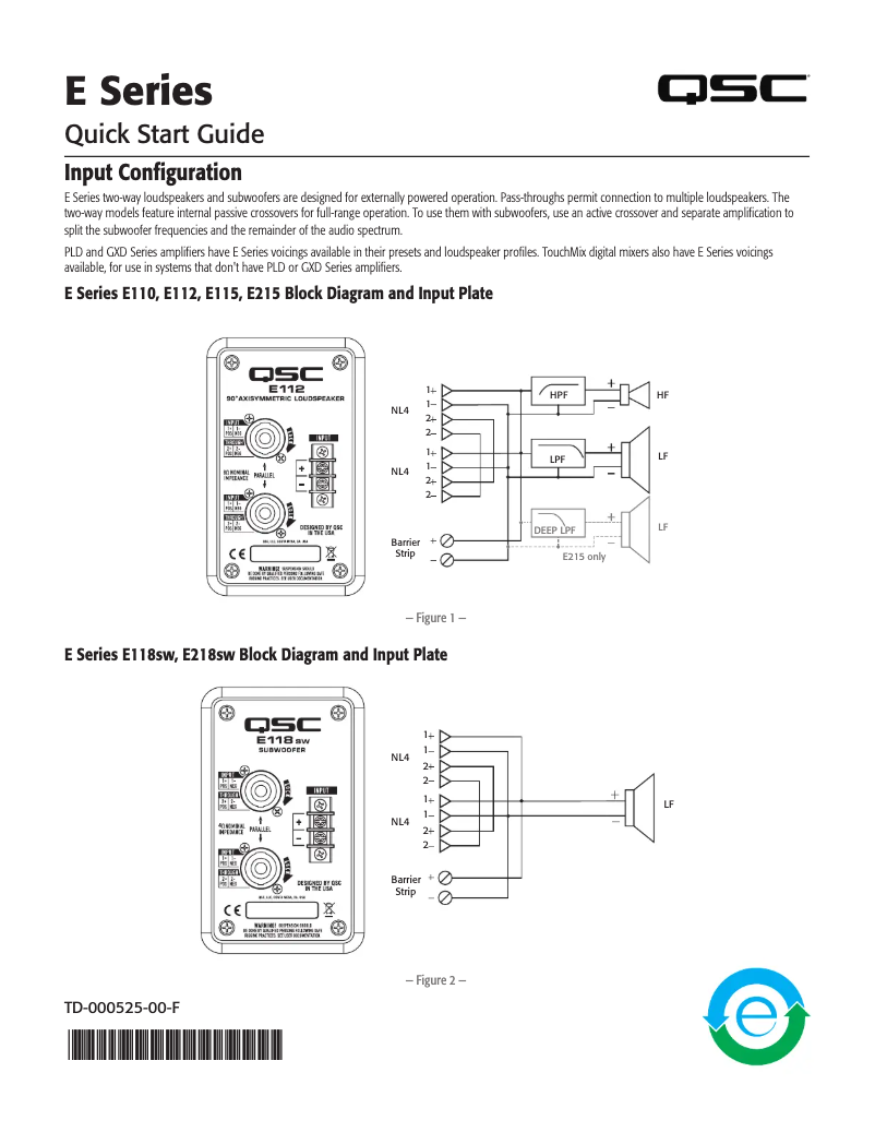 First page image of the manual for E115