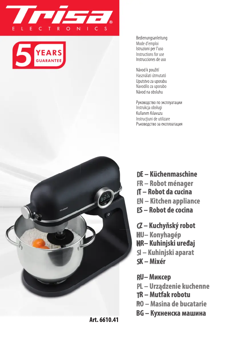 First page image of the manual for 6610.41