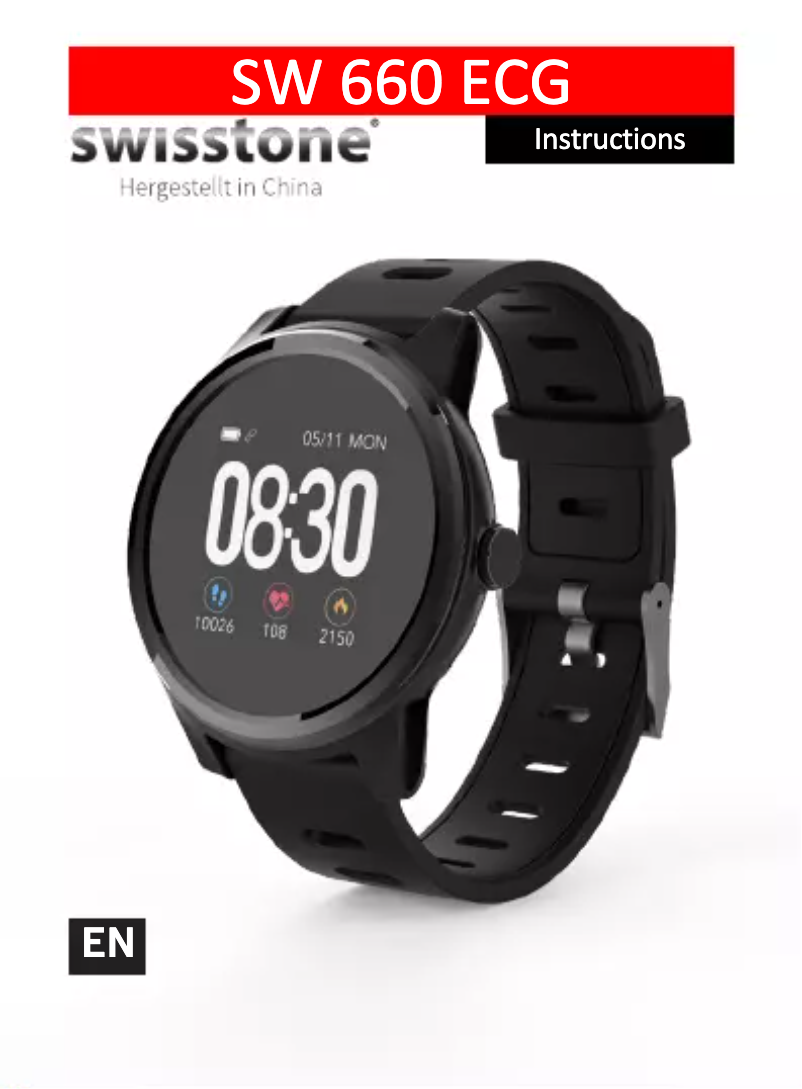 First page image of the manual for SW 660 ECG