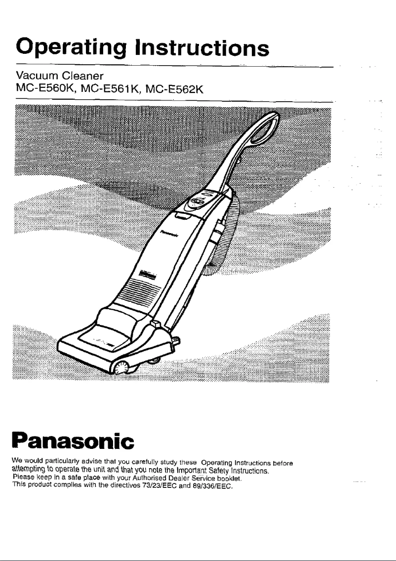 Page 1 of the manual User Manual Panasonic MC-E561K