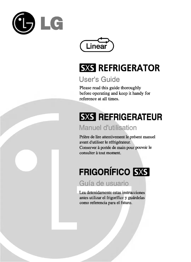 Page 1 of the manual User Manual LG GR-L217BTGV