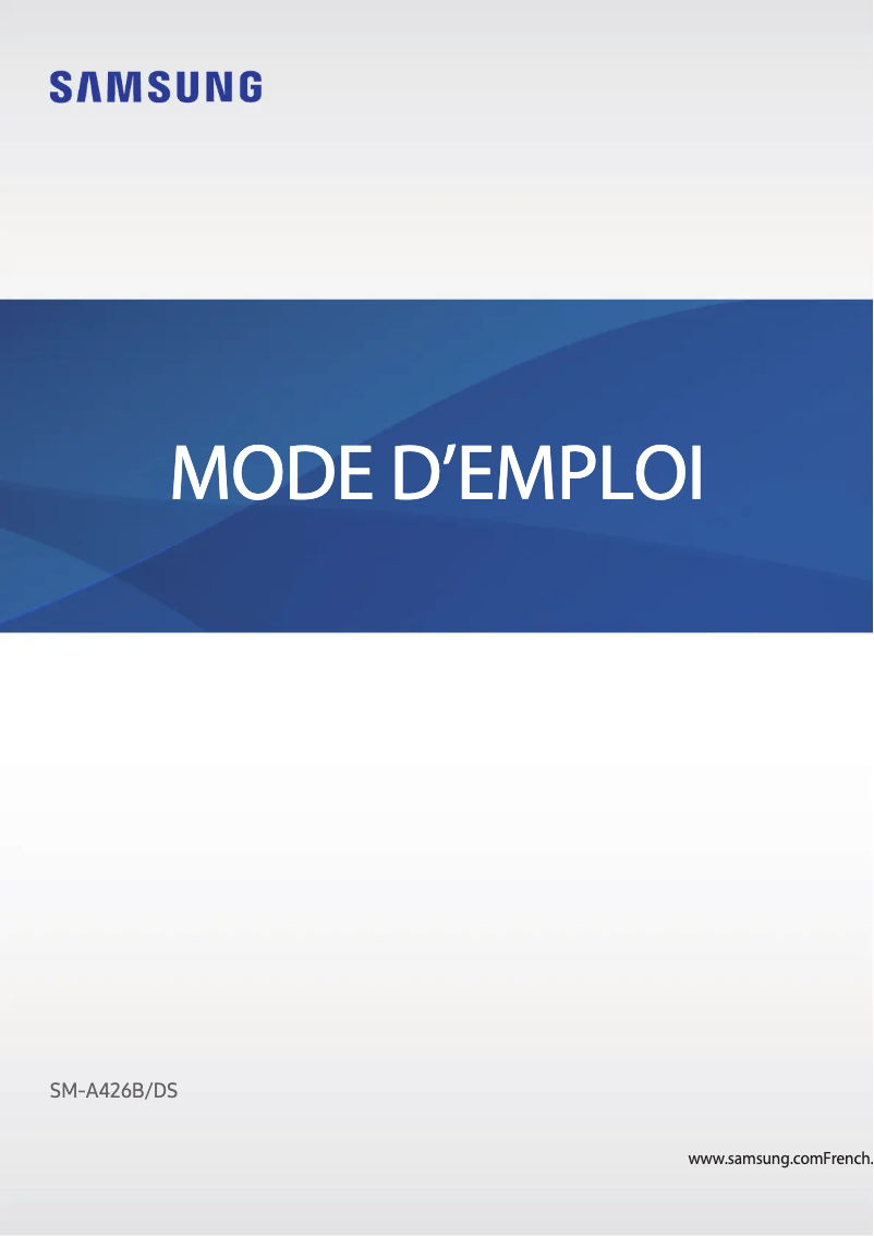 First page image of the manual for Galaxy A42