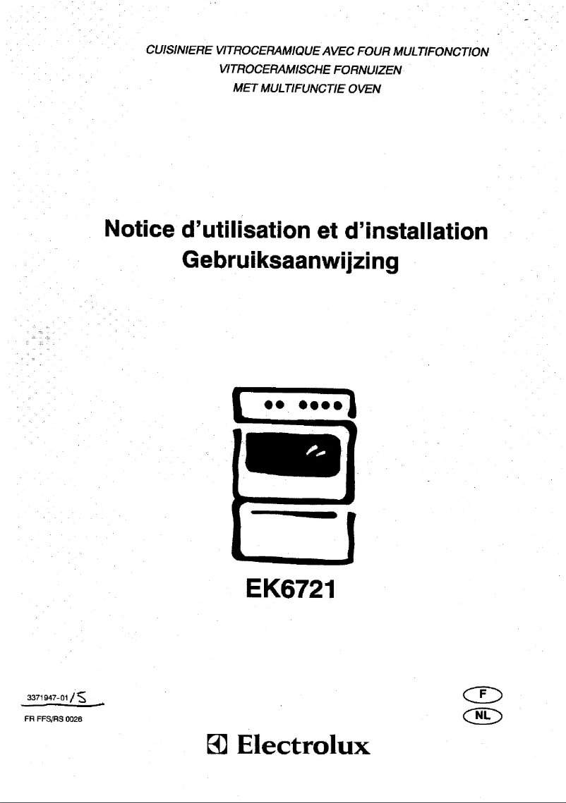 Page 1 of the manual User Manual Electrolux EK 6721 n w