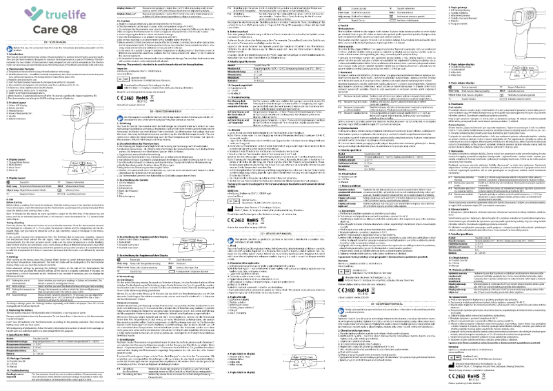 First page image of the manual for Care Q8