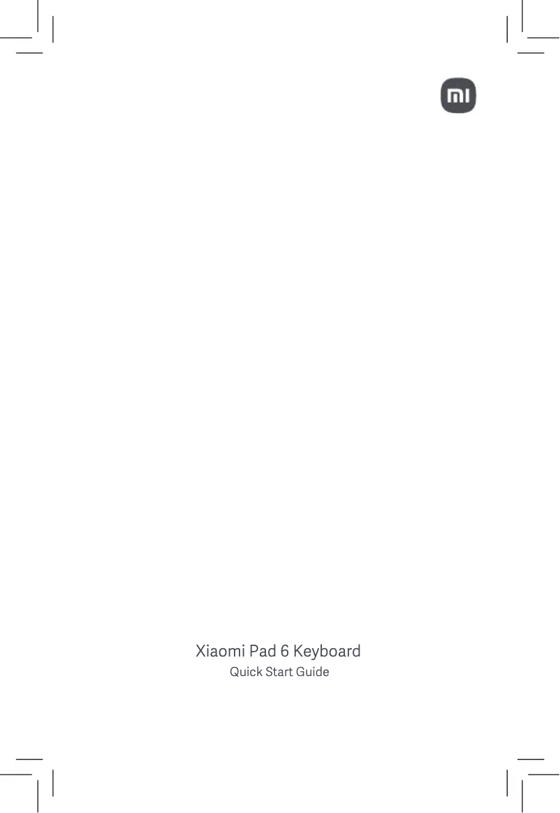 First page image of the manual for Pad 6 Keyboard