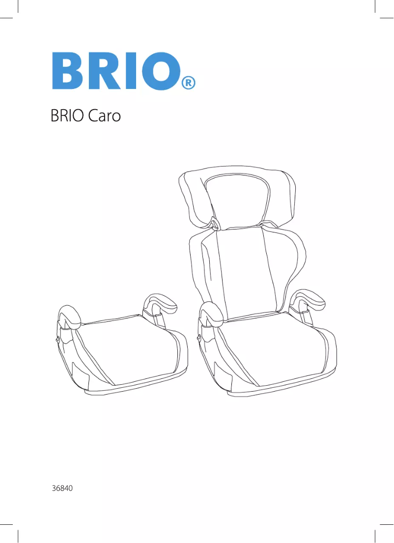 Page 1 of the manual User Manual BRIO Caro