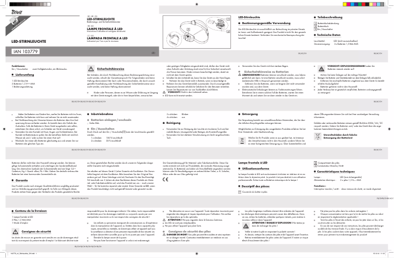 First page image of the manual for 103779-14
