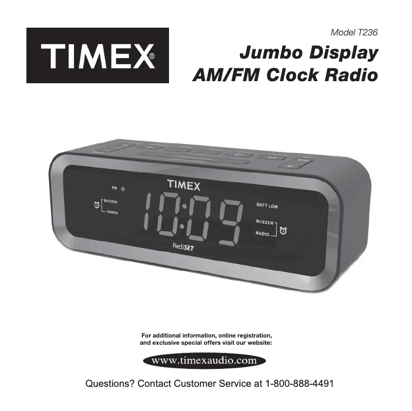 Page 1 of the manual User Manual Timex T236